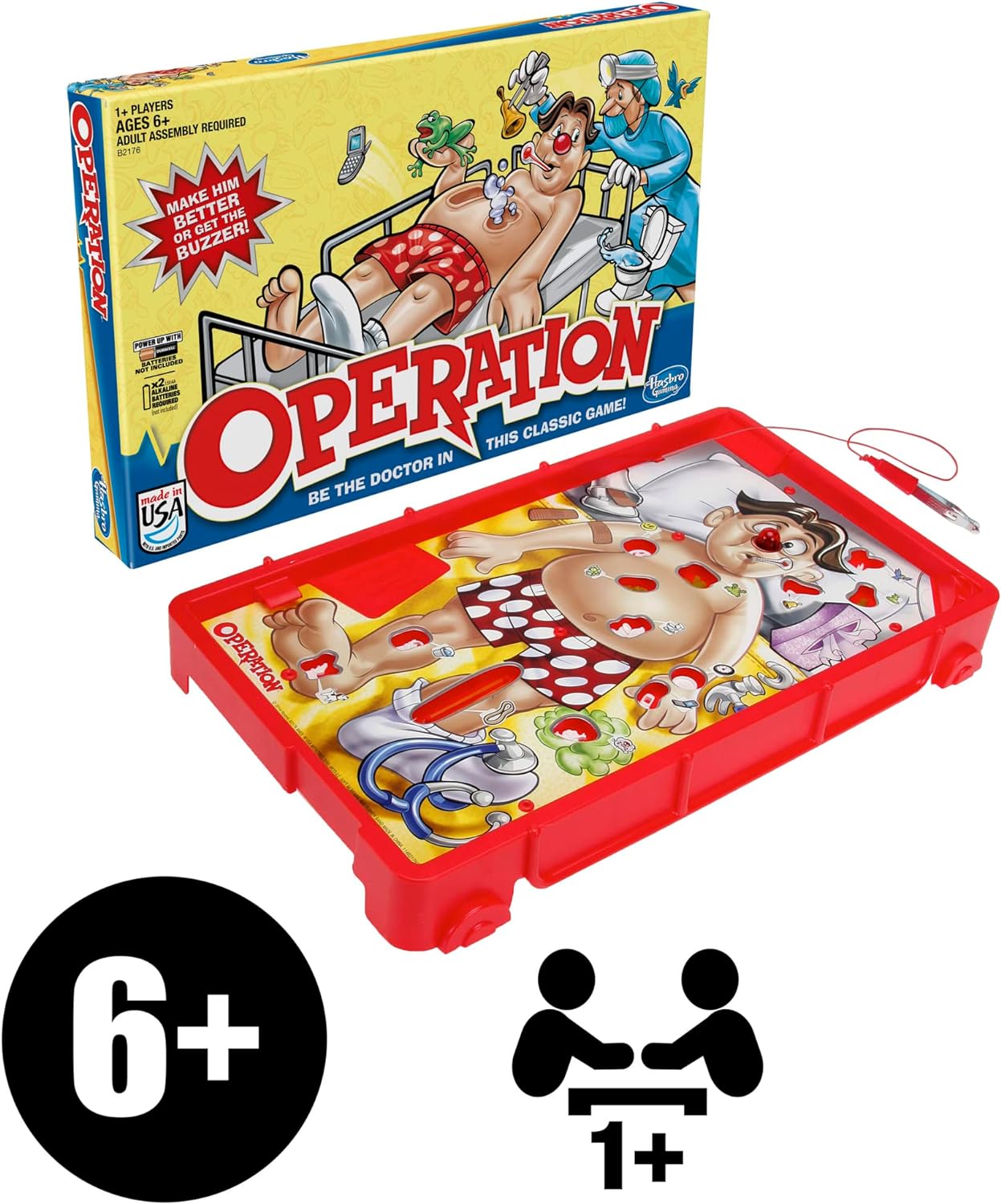 Hasbro Gaming Classic Operation Game Falta 5972